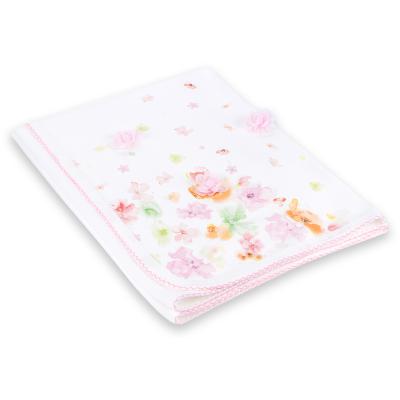 Одеяло Bibaby с нежными цветочками (64175-pink)