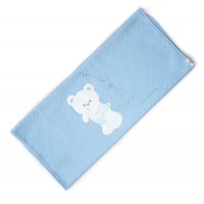 Одеяло Breeze с мишкой (64291-blue)