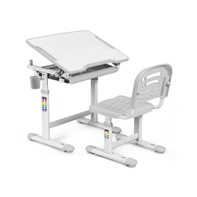 Парта зі стільцем Evo-kids Evo-06 Grey