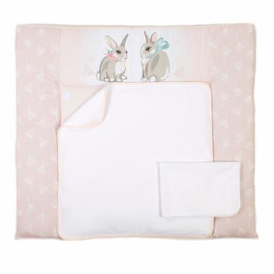 Пеленальный матрасик Верес Summer Bunny pink (72*80) (426.4)