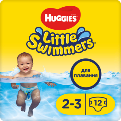 Підгузки Huggies Little Swimmer 2-3 12 шт (5029053537795)
