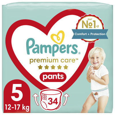 Підгузки Pampers Premium Care Pants Junior Розмір 5 (12-17 кг) 34 шт (8001090759870)