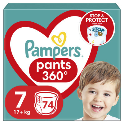 Підгузки Pampers трусики Pants Giant Розмір 7 (17+ кг) 74 шт. (8006540069622)