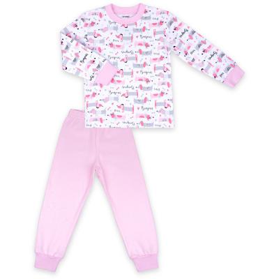 Пижама Интеркидс с таксами (1580-98G-pink)