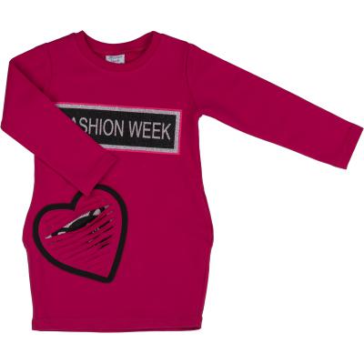Платье Breeze "Fashion week" с сердечком (8621-104G-pink)