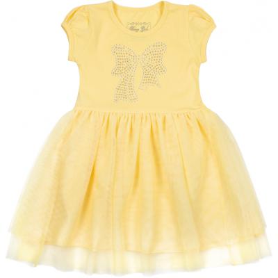 Платье Breeze с бантиком из страз (6283-98G-yellow)