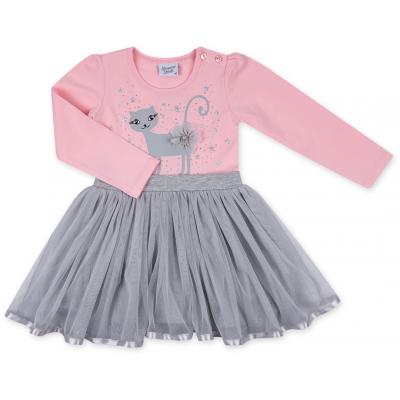 Платье Breeze с котиком и звездочкой (8099-98G-pink)