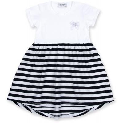 Платье Breeze с юбкой в полосочку (8753-104G-white)