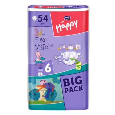Подгузник Bella Baby Happy Junior Extra 16+ кг 54 шт (5900516601157)
