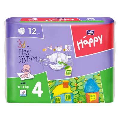 Подгузник Bella Baby Happy Maxi 8-18 кг 12 шт (5900516600372)