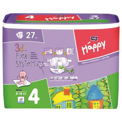 Подгузник Bella Baby Happy Maxi 8-18 кг 27 шт (5900516600785)