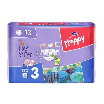 Подгузник Bella Baby Happy Midi 5-9 кг 13 шт (5900516600365)