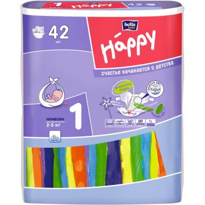 Подгузник Bella Baby Happy newborn 2-5кг 42 шт (5900516600693)
