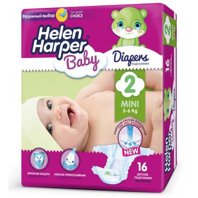 Подгузник Helen Harper Baby Mini 3-6 кг 16 шт (5411416029472)