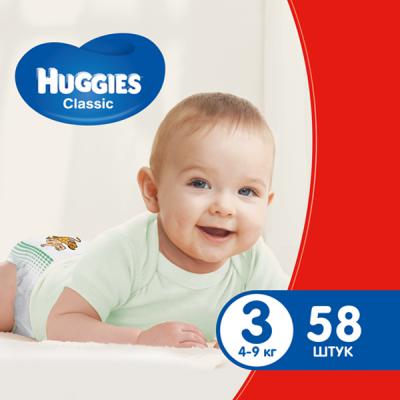 Подгузник Huggies Classic 3 Jumbo 58 шт (5029053543109)