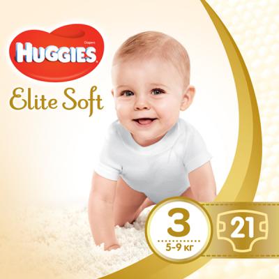 Подгузник Huggies Elite Soft 3 Small 21 шт (5029053546308)