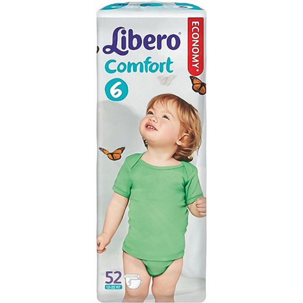 Подгузник Libero Comfort 6 (12-22кг), 52 шт (7322540496154)