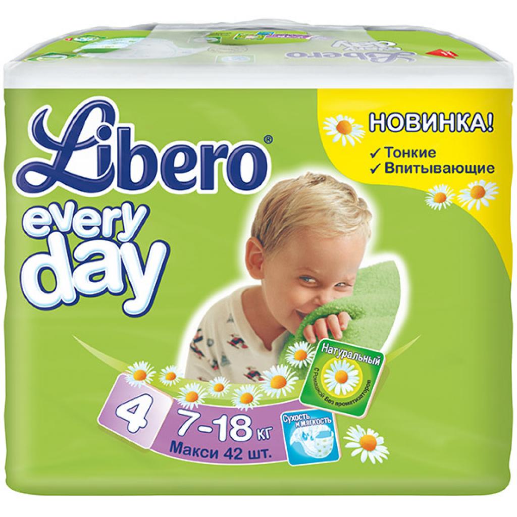 Подгузник Libero Everyday Maxi 4 7-18кг 42 шт (7322540613650)