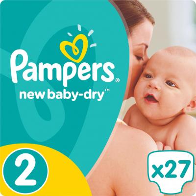 Подгузник Pampers New Baby-Dry Mini Размер 2 (3-6 кг), 27 шт (4015400537397)