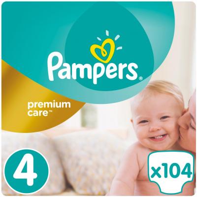 Подгузник Pampers Premium Care Maxi Размер 4 (8-14 кг) 104 шт (4015400465447)