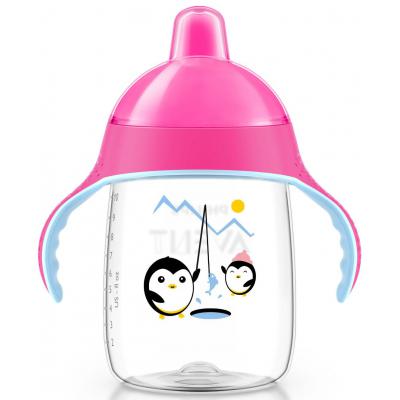 Поильник-непроливайка Philips AVENT 340 мл, 18 мес+ (SCF755/00_pink)