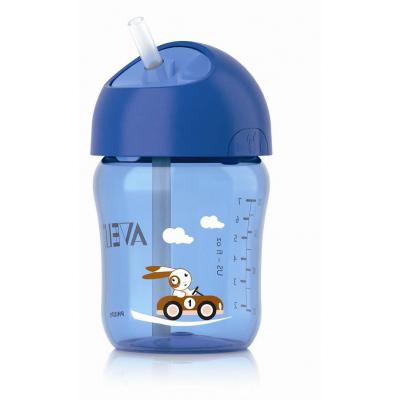 Поильник-непроливайка Philips AVENT с трубочкой 260 мл 12 мес+ (SCF760/00_blue)