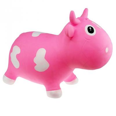 Попрыгун KidzzFarm Коровка Белла розовая с белым (с насосом) Milk Cow Bella (KFMC130104)