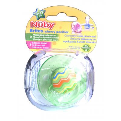 Пустышка Nuby Вишенка, зеленая (5734MCSN-4)