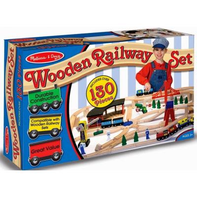 Развивающая игрушка Melissa&Doug Деревянная железная дорога (MD701)