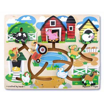 Развивающая игрушка Melissa&Doug Лабиринт-пазл Ферма (MD4303)