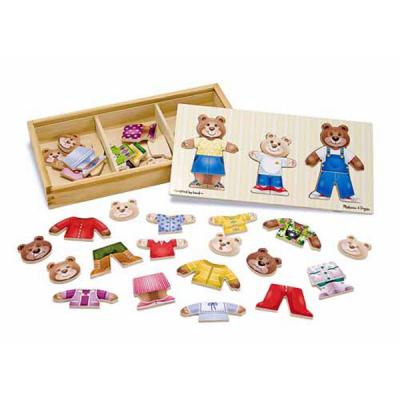 Развивающая игрушка Melissa&Doug Одень семью медведей (MD3770)