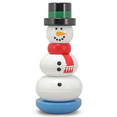 Развивающая игрушка Melissa&Doug Пирамидка -Снеговик (MD1608)