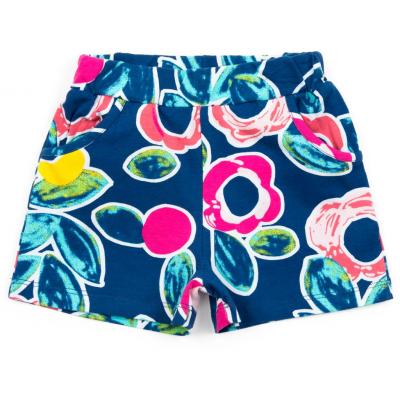 Шорты Lovetti трикотажные с цветами (8157-116G-blue)