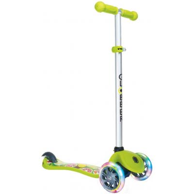 Скутер Globber PRIMO FANTASY LIGHTS Фрукты зеленый (424-006)