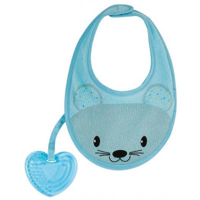 Слюнявчик Chicco FRESH BIB с прорезывателем голубой (02582.20)