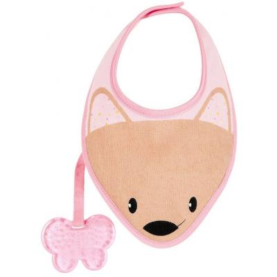 Слюнявчик Chicco FRESH BIB с прорезывателем розовый (02582.10)