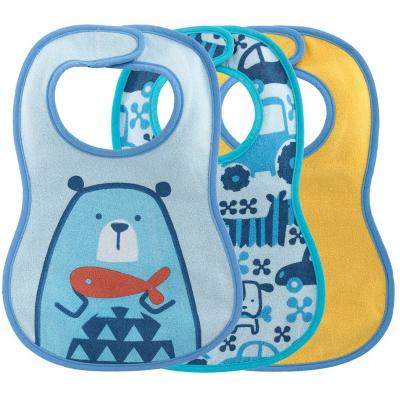 Слюнявчик Chicco WEANING BIB 3 шт для мальчика (16301.20)