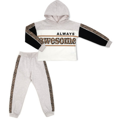 Спортивний костюм дитячий Breeze "ALWAYS AWESOME" (16061-152G-beige)
