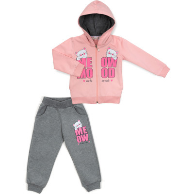 Спортивний костюм дитячий Breeze з котиками (15229-86G-pink)