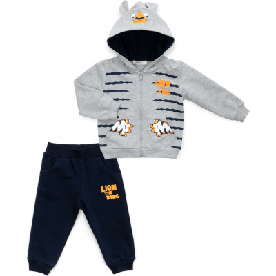 Спортивний костюм дитячий Breeze з тигриками (16109-80B-gray)