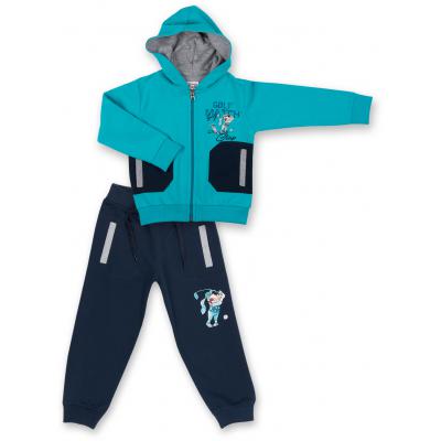 Спортивный костюм Breeze бирюзовый с собачкой (7879-98B-blue)