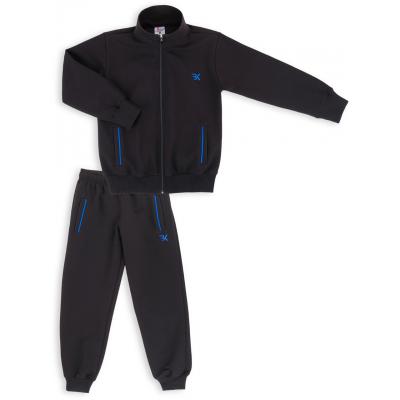 Спортивный костюм Breeze с синими молниями (M125-128B-black)