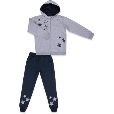 Спортивный костюм Breeze со звездами (9712-164G-gray)