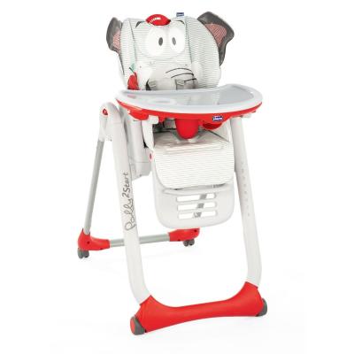 Стульчик для кормления Chicco Polly 2 Start 4-х колесный серый (79205.69)