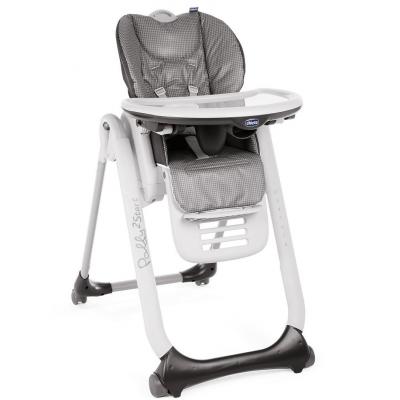 Стульчик для кормления Chicco Polly 2 Start 4-х колесный темно-серый (79205.99)