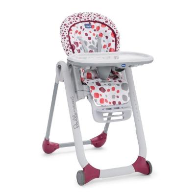 Стульчик для кормления Chicco Polly Progres5, красный (79336.74)