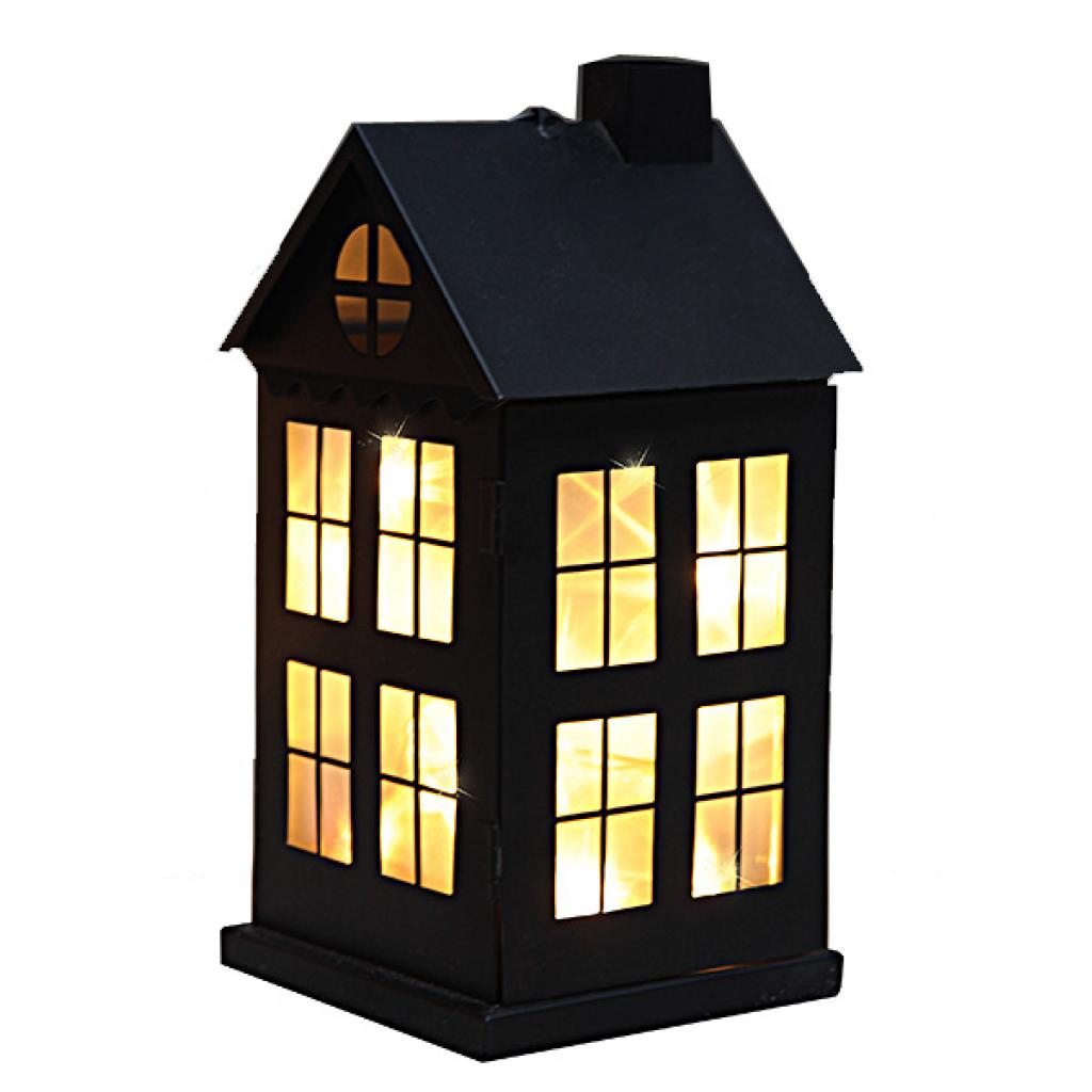 Украшение декоративное Luca Lighting Домик металлический черный (8712799736696)