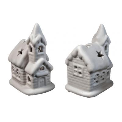 Украшение декоративное Luca Lighting Керамические фигурки Домики 9 см (8712799736665)