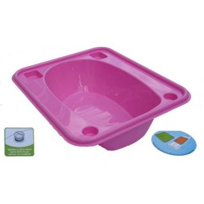 Ванночка Tega прямоугольная со сливом TG-028 Pink (16996)