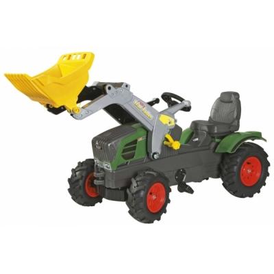 Веломобиль Rolly Toys трактор с ковшом rollyFarmtrac Fendt 211 Vario зелено-серый (611089)
